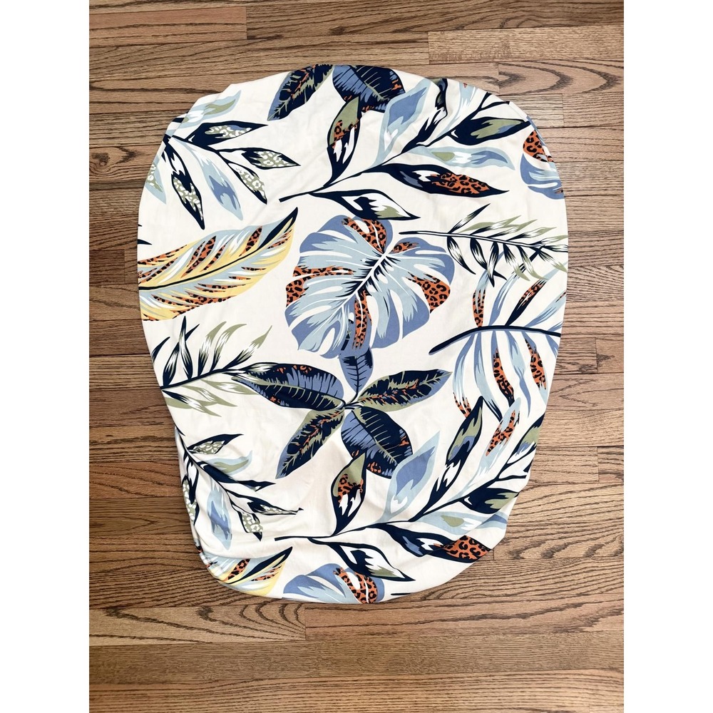Sofa Cushion Cover Back Cushion Cover Floral Leaf Print M Polyester Spandex